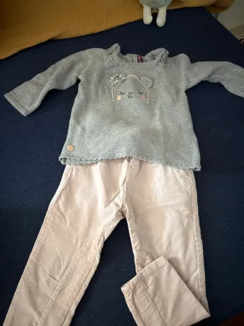 Ensemble pull sergent major + jean Zara