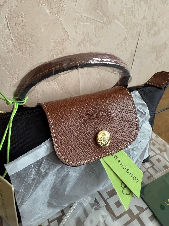 Petit Sac Longchamp Noir + Bandoulière - photo numéro 2