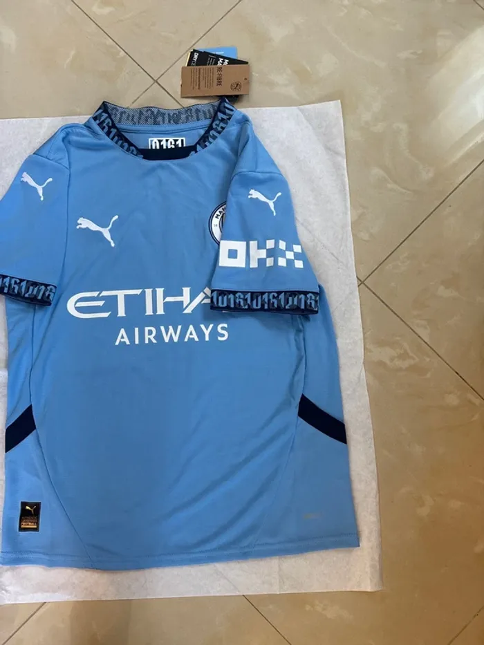 Maillot de foot Puma équipe Manchester City 2024/2025 taille 13/14 ans authentique neuf - photo numéro 12