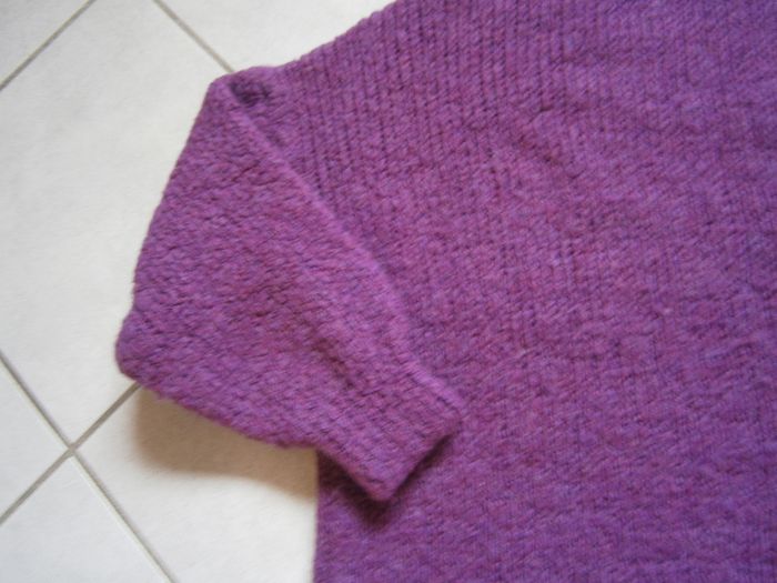 Pull long à col roulé violet Taille 44 - photo numéro 5