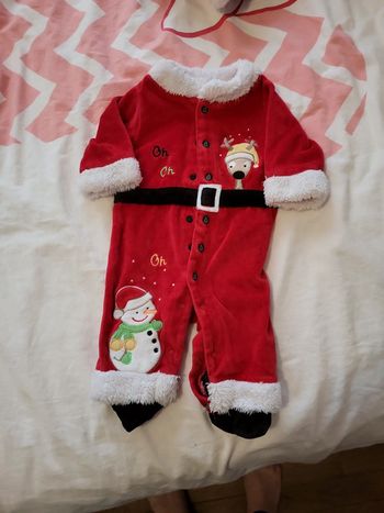 Grenouillère Noël Bébé Garçon 0-18 Mois - Capuche, Motifs Sapin & Bonnet | Doux, Confortable, Premier Noël