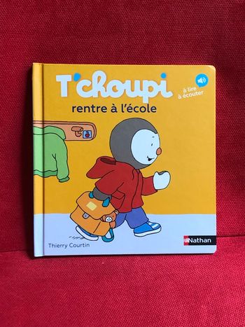 Livre Tchoupi rentre à l’école