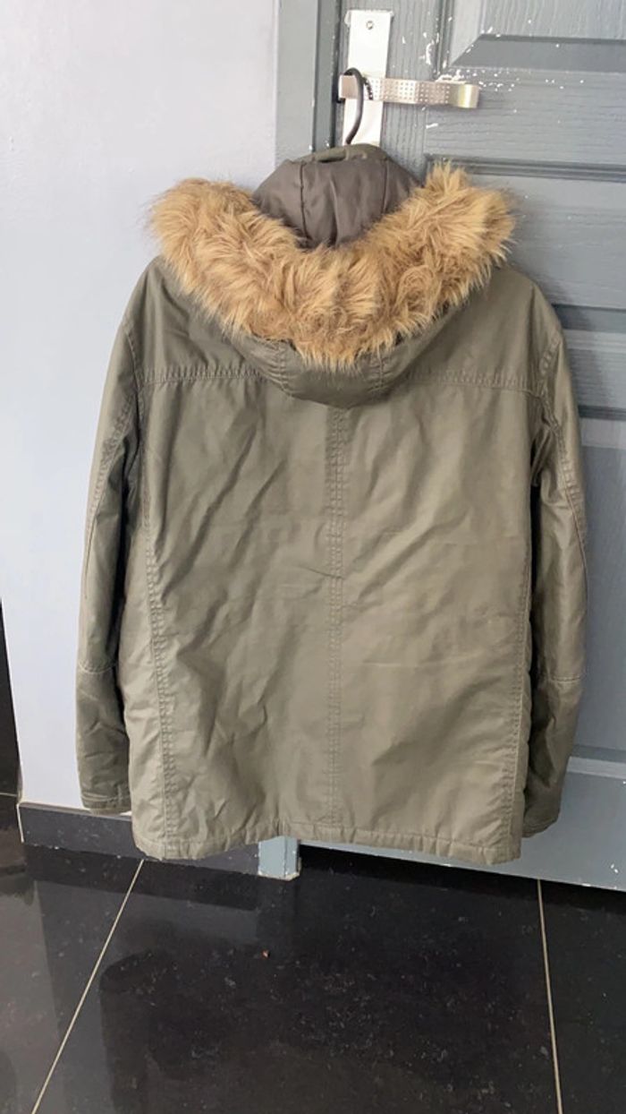 Parka kaki C&A capuche amovible M - photo numéro 2