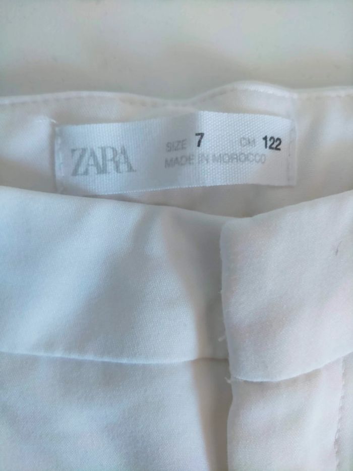 Pantalon blanc - Zara - 7 ans - neuf - photo numéro 8