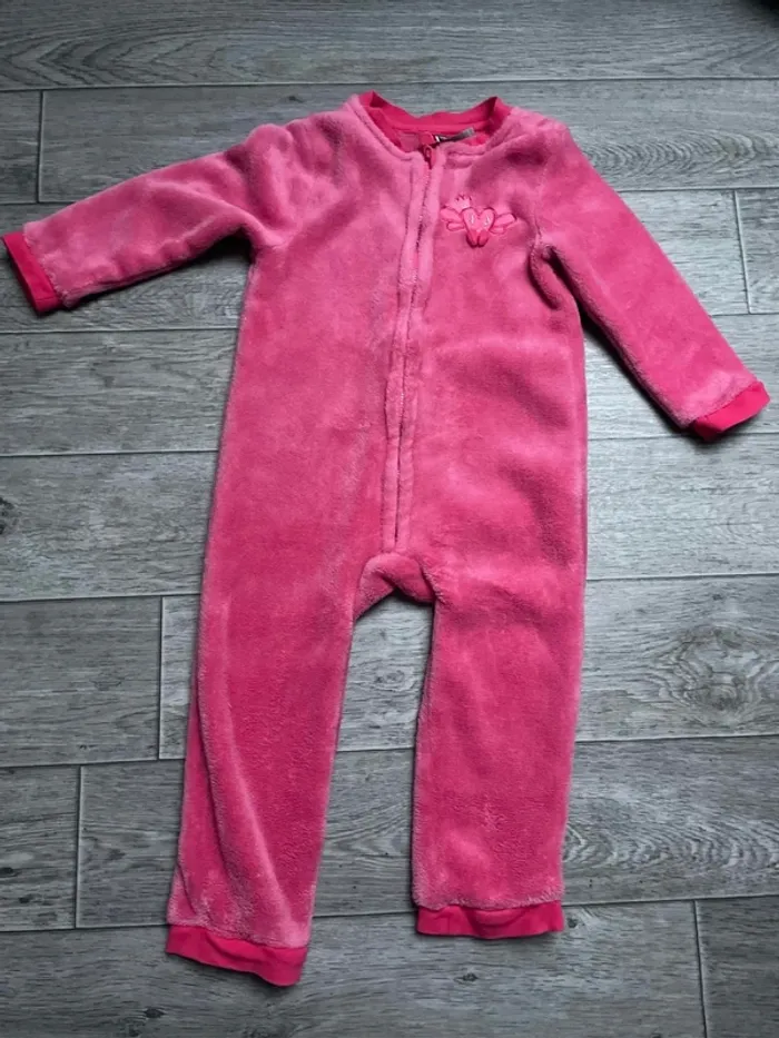 Combinaison sur pyjama rose 3 ans Orchestra - photo numéro 2