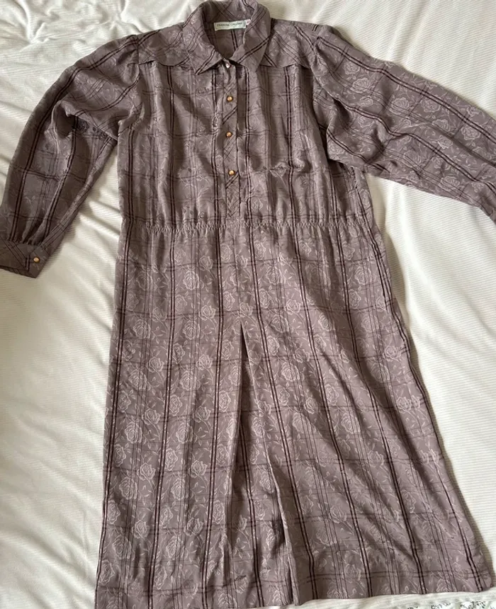 Robe longue François Galland taille 44 fleuri