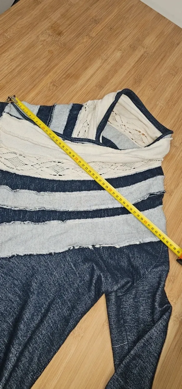 Pull Desigual asymétrique à col drapé - Taille M - photo numéro 9