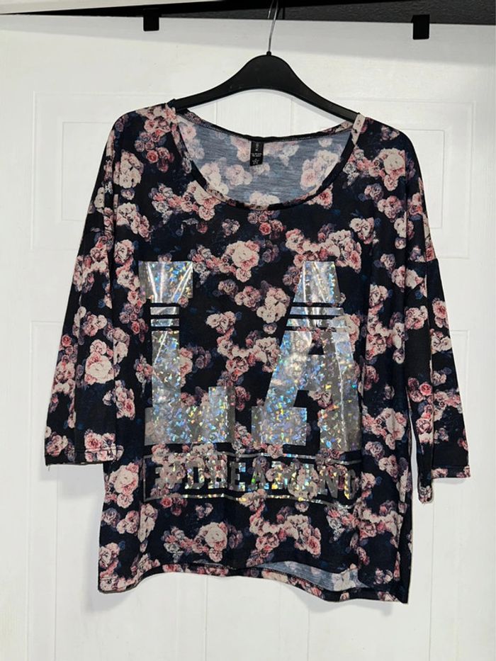 Blouse Kiabi 3/4 Ample Taille XL Comme Neuf - photo numéro 2