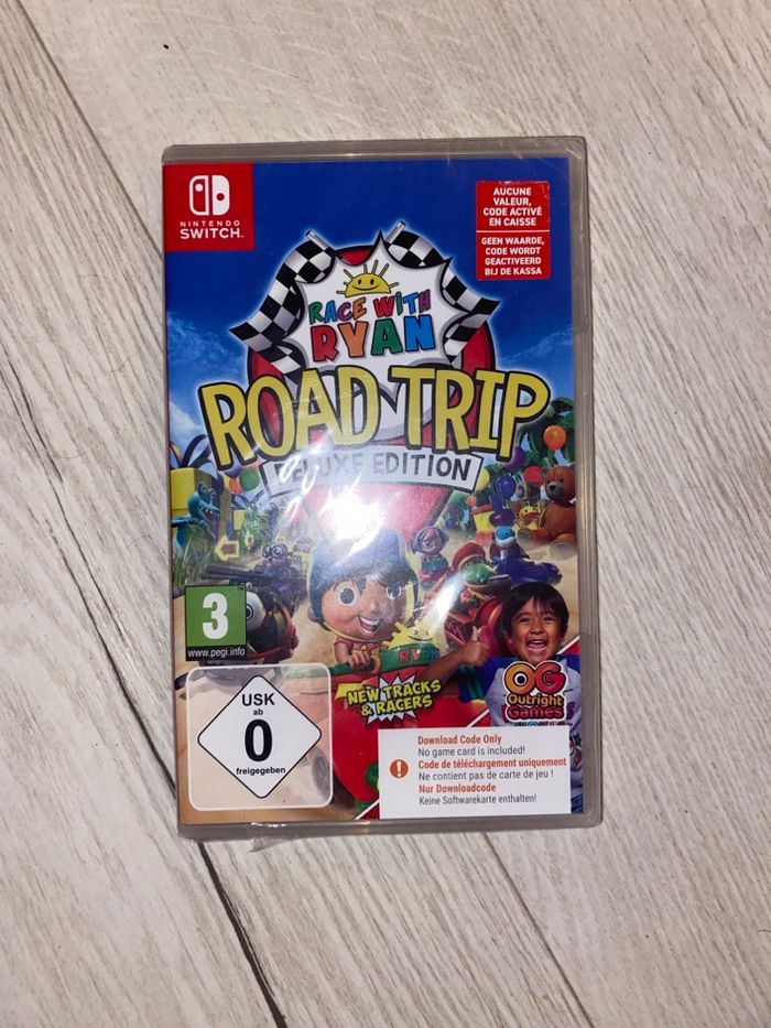 Jeu Nintendo Switch enfant race with ryan Road Trip neuf