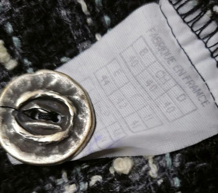 Robe carreaux noir et blanc bouton métal taille 42 Promod - photo numéro 11