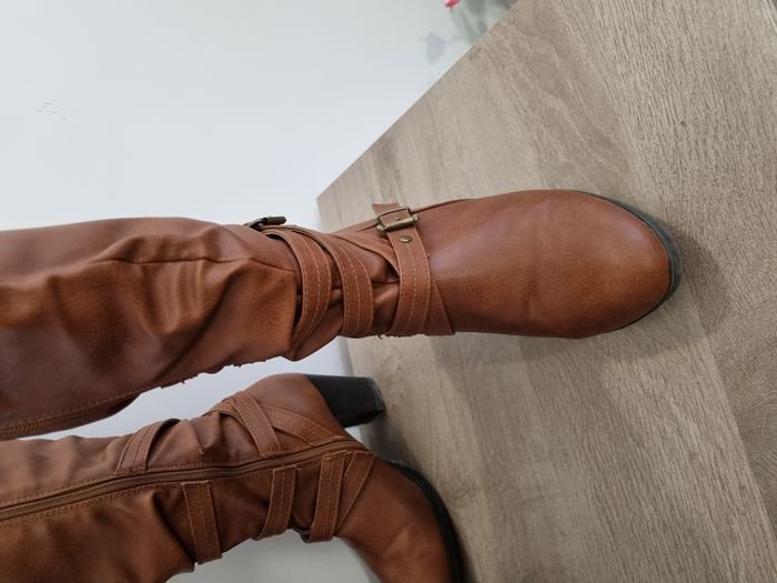 Bottes à talons marrons - photo numéro 3