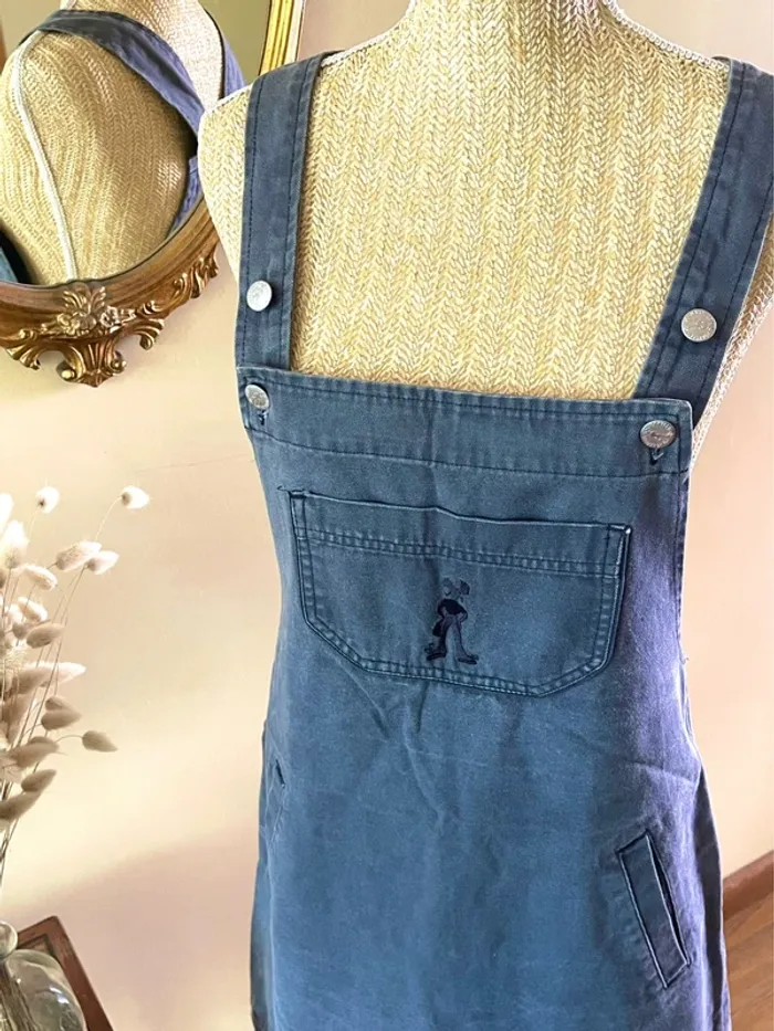 Salopette jupe en Denim jean- Taille 40 - jennyfer vintage - photo numéro 4