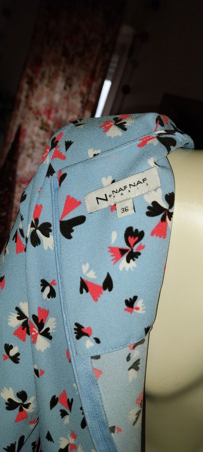 Robe printanière fleurie neuve by Naf Naf Taille 36 neuve - photo numéro 7