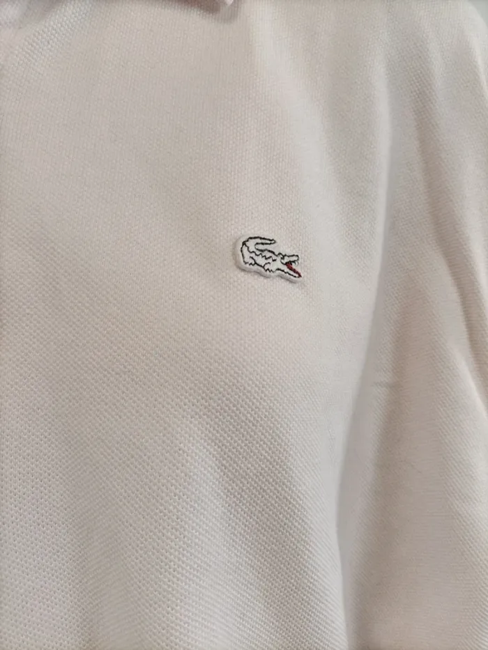 Polo Lacoste manche longue Blanc - XXL Rose très clair - photo numéro 6