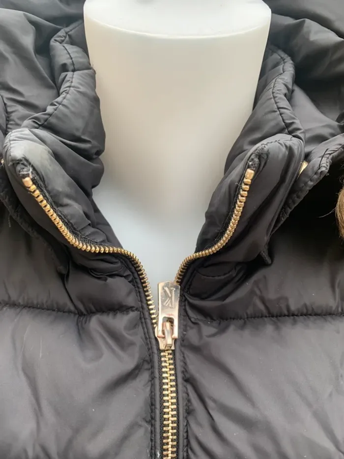 Doudoune Kaporal taille 38 avec capuche noir - photo numéro 4