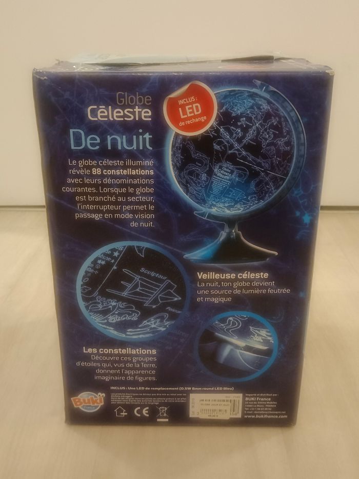 Globe terrestre le jour, globe céleste la nuit
Marque BUKI - photo numéro 3