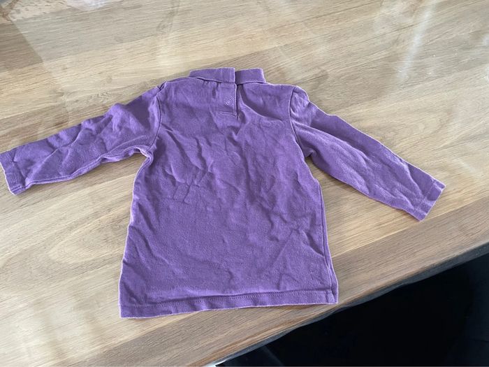 Sous pull violet fille 12 mois - photo numéro 3