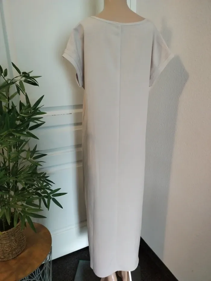 Robe longue Shein couleur crème/beige - photo numéro 4