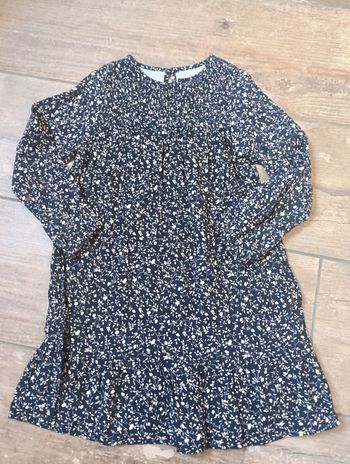 Robe manches longues Fille 6 ans Fleurs et Feuilles Vertbaudet