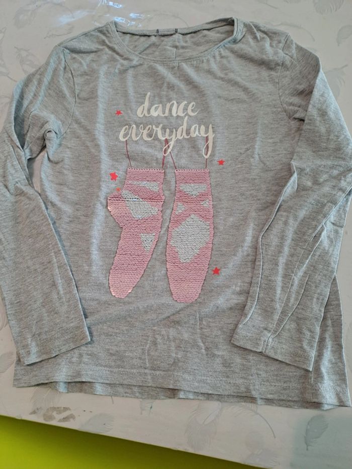 G shirt à sequins Danse classique 8 ans