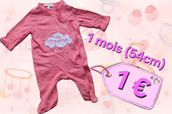pyjama fille 1 mois