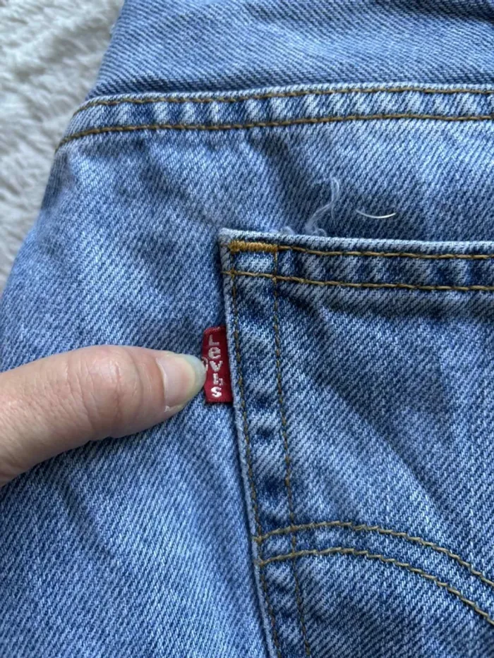 Jean Levi’s 505 Straight Fit droit Homme unisexe bleu clair taille haute 2000s Rare US W38 L32 XL48 - photo numéro 4