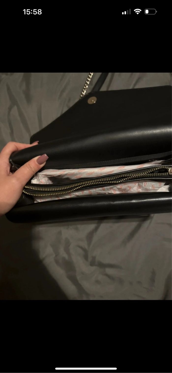 Sac noir en bandoulière Mario Valentino - photo numéro 3