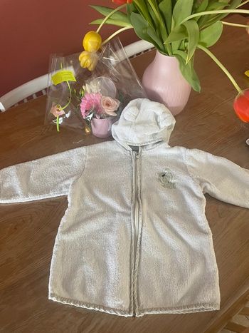 Peignoir de bain Blanc 24 mois