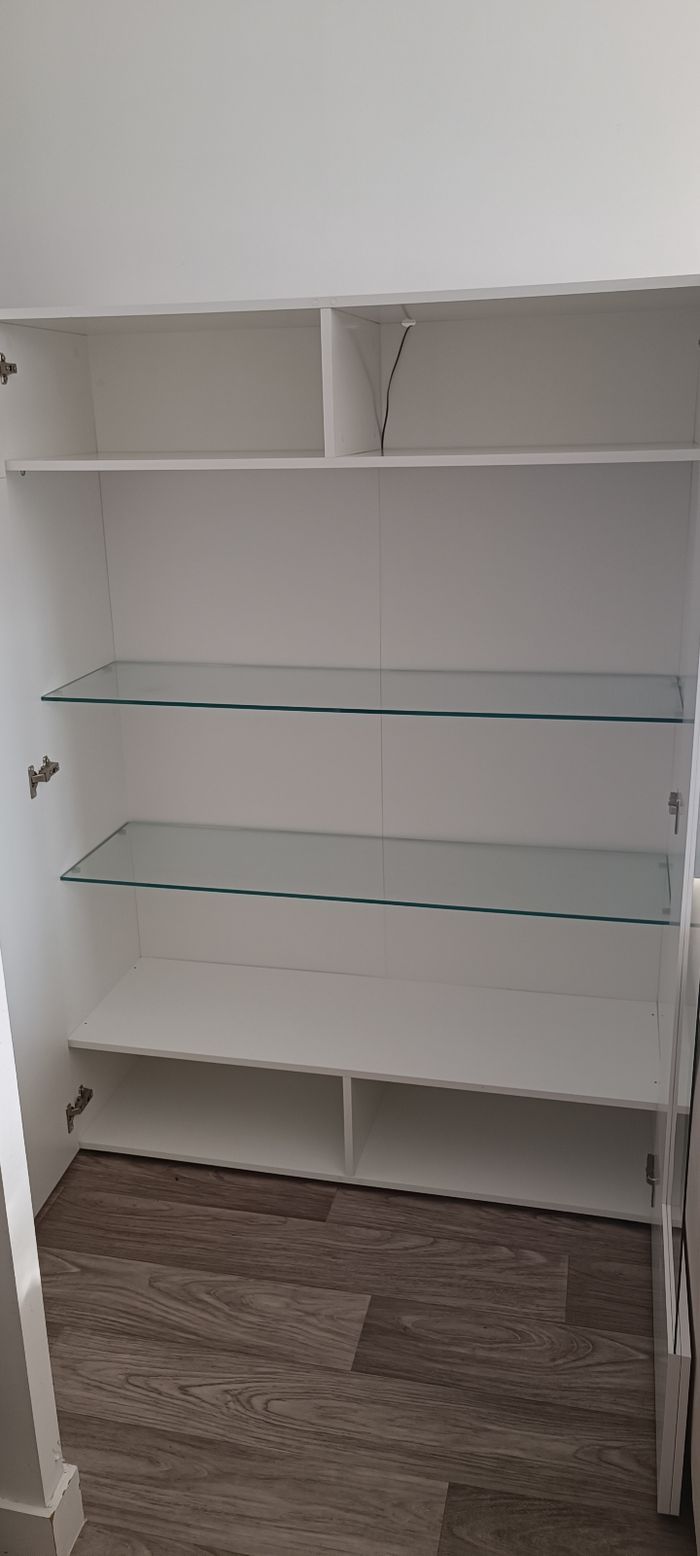 Vaisellier/vitrine led blanc - photo numéro 3