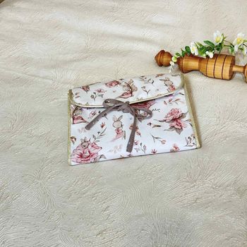 Tapis à langer nomade lapin rose