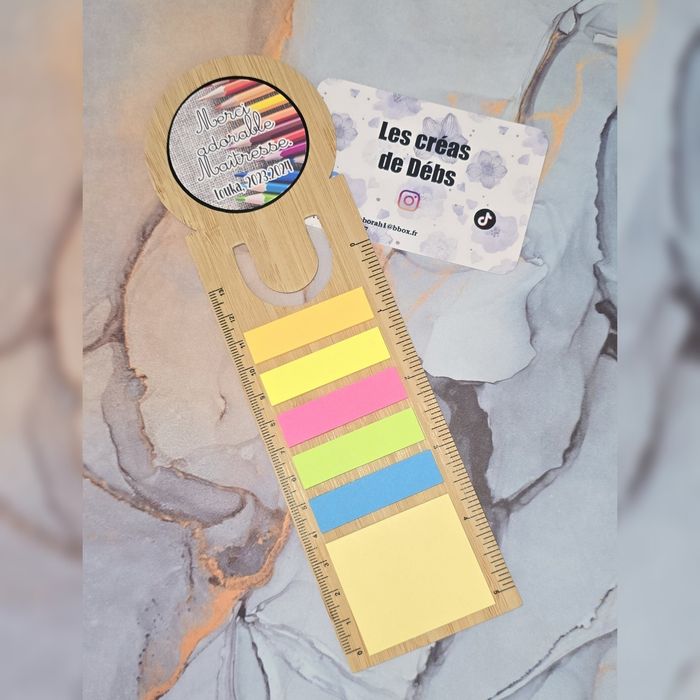 Régle marque page post it personnalisé - photo numéro 5