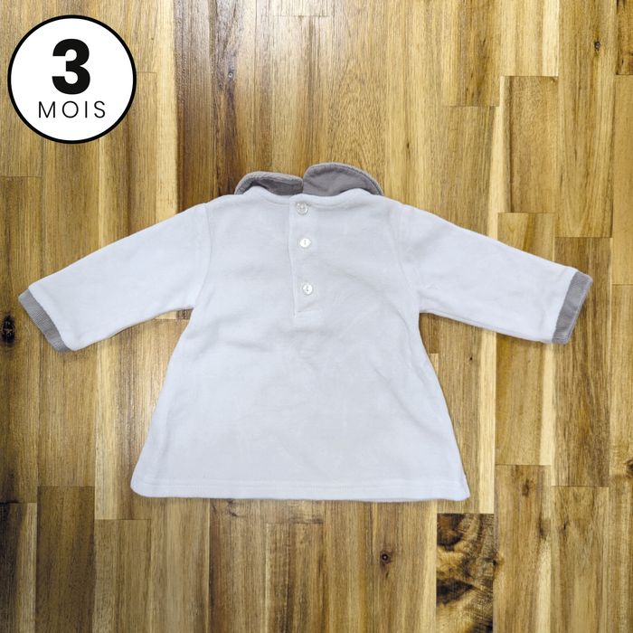 Pull velour / tunique chaude - 3 mois - photo numéro 2