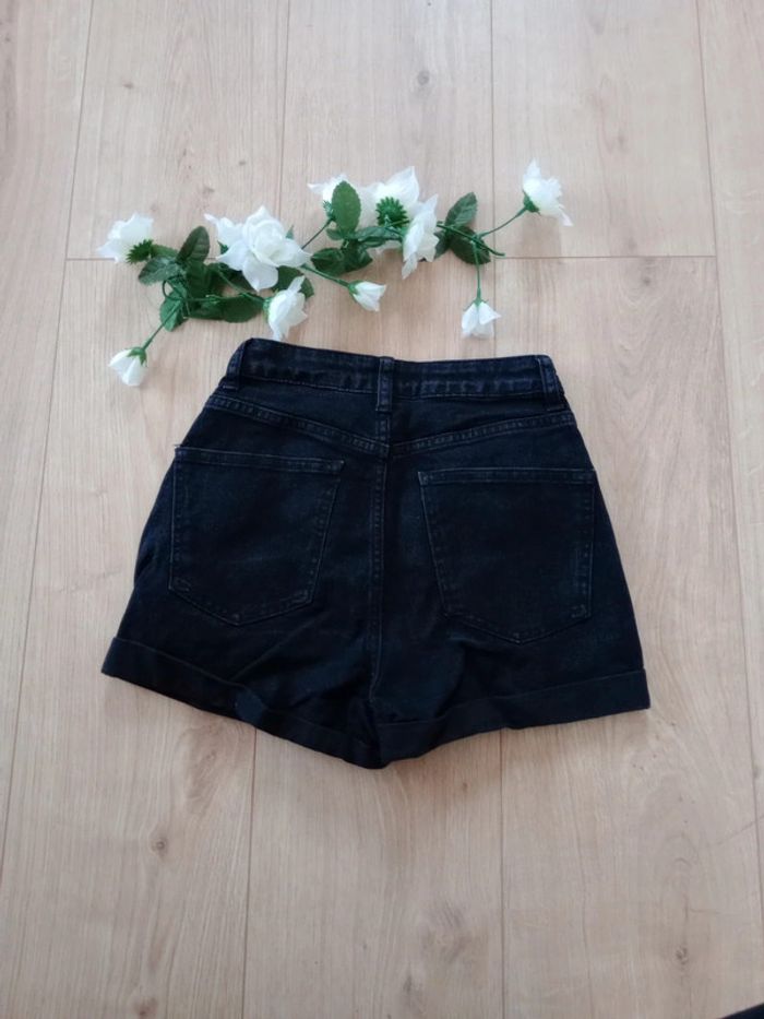 Short fille 32 jean noir c86 - photo numéro 5