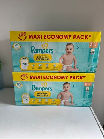 Couches Pampers premium protection taille 3 
