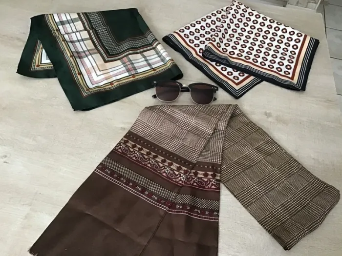 Lot 3 foulards vintage