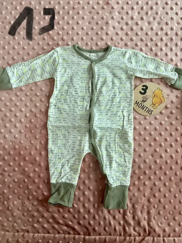 Lot de 15 pyjamas 3 mois - photo numéro 14