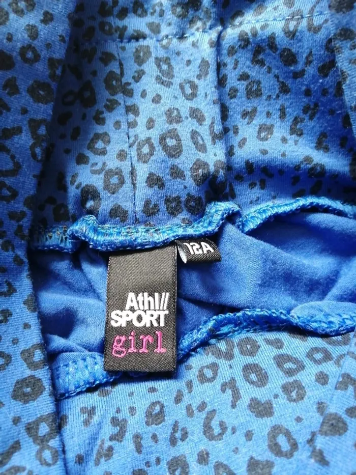 Pantalon pattes d'eph de sport bleu électrique / athl sport girl / (12 ans) - photo numéro 2