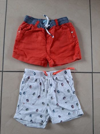 Lot de 2 shorts 18 mois
