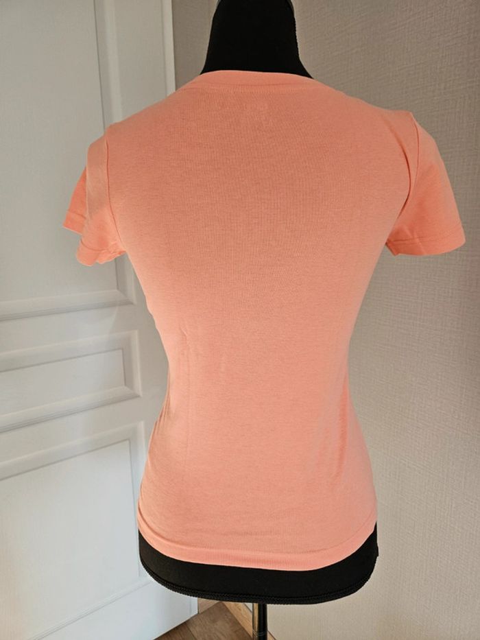 T.shirt manches courtes Esprit abricot taille 36 - photo numéro 5