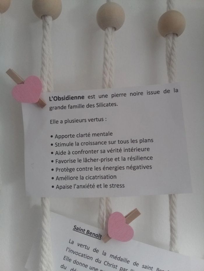 Collier pierre obsidienne - photo numéro 3