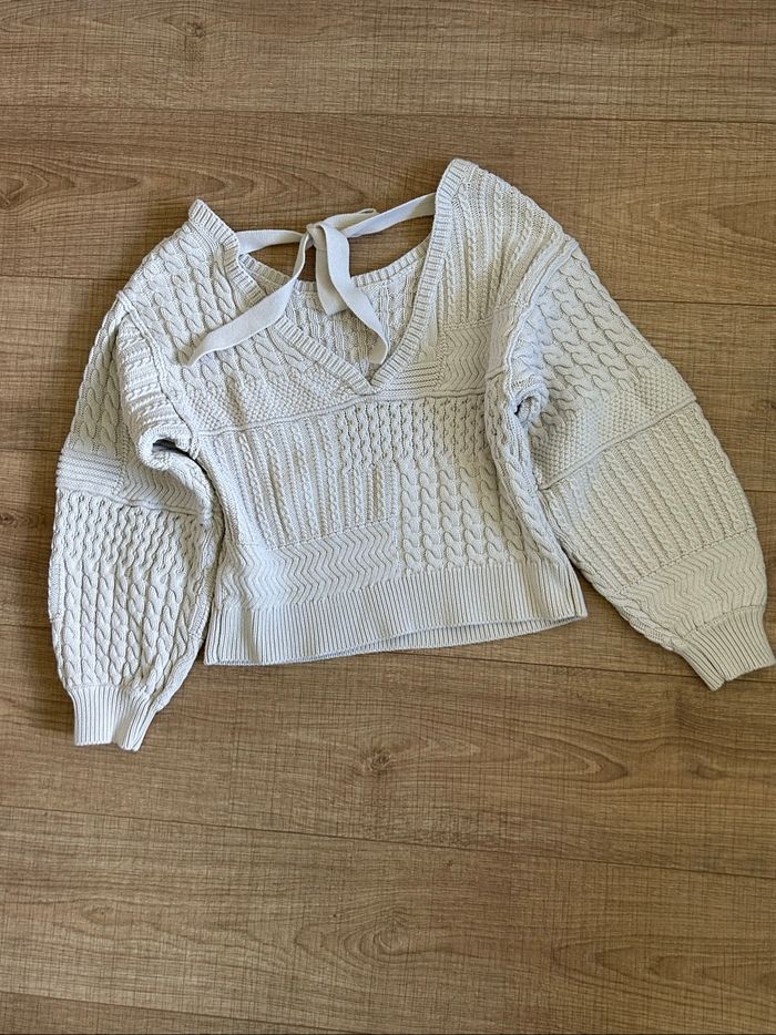 Pull beige à manches longues NA-KD taille S TBE - photo numéro 8