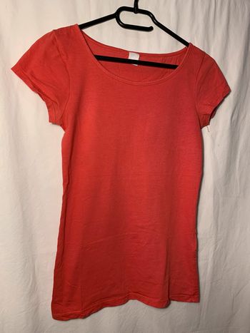 T-shirt camaïeu rouge/rose