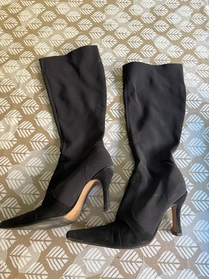 vero cuoio bottes hautes noir - photo numéro 2