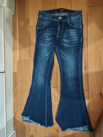 Jean flare bleu EDEFA fille 6 ans (110/116cm) tendance & confort 👖