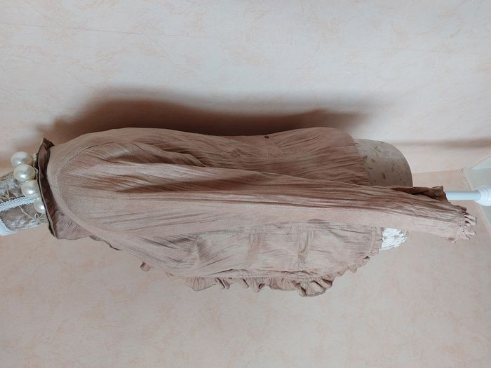 Veste Jacqueline Riu suédine beige taille 38 - photo numéro 3