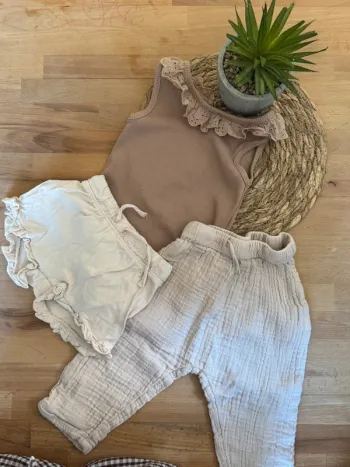 Tenue marron/beige
