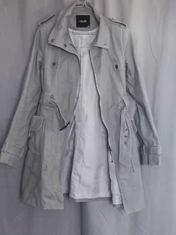 Veste trench grise