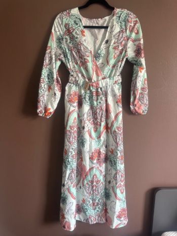 Robe longue ouverte jambe
