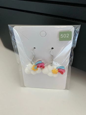 Boucles d’oreilles nuage