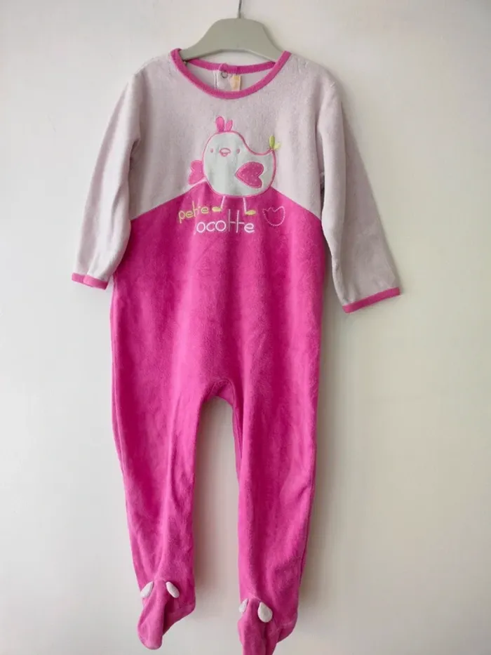 (a) Pyjama rose Cocotte 24m Gemo